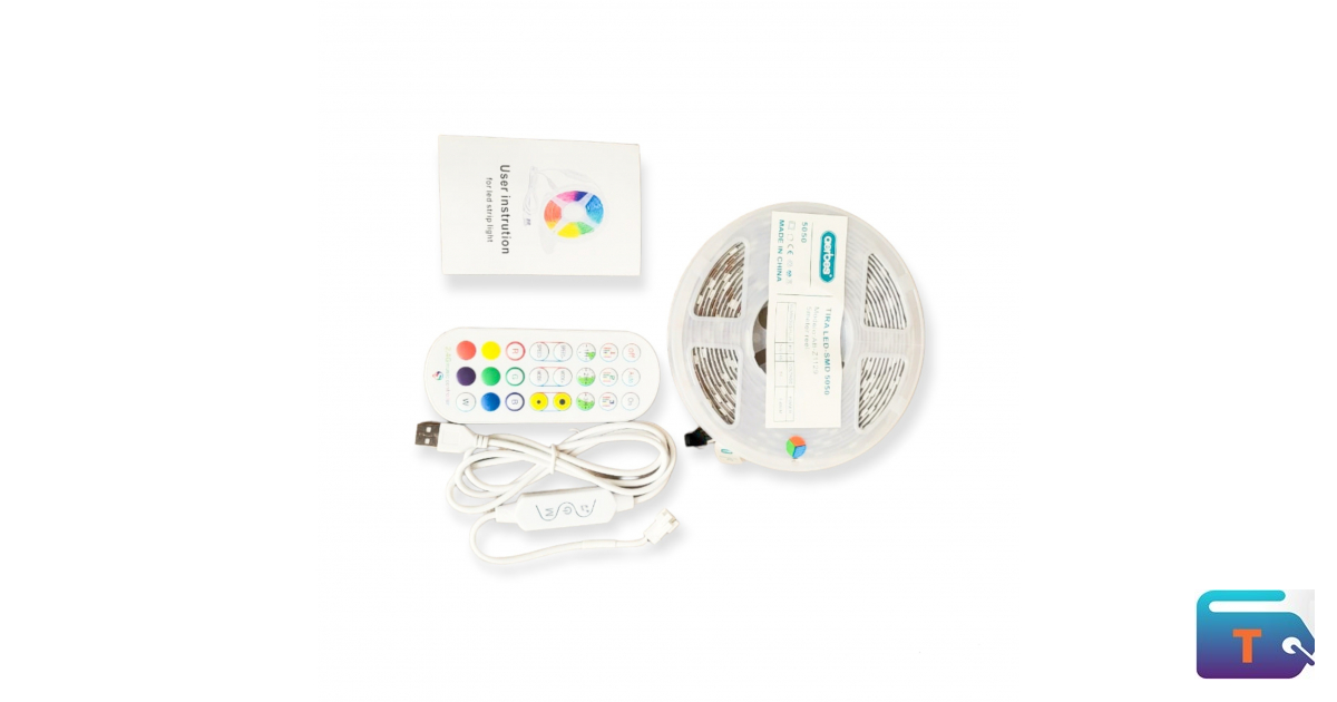 USB Ribbon 5050 RGB LED Strip Light | TAKEYT | Online Shopping