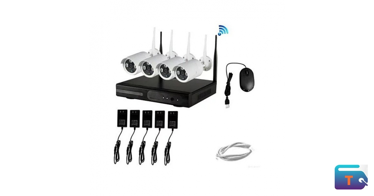 4 Channel 720P Wireless IP Camera CCTV Security Kit | TAKEYT | Online ...