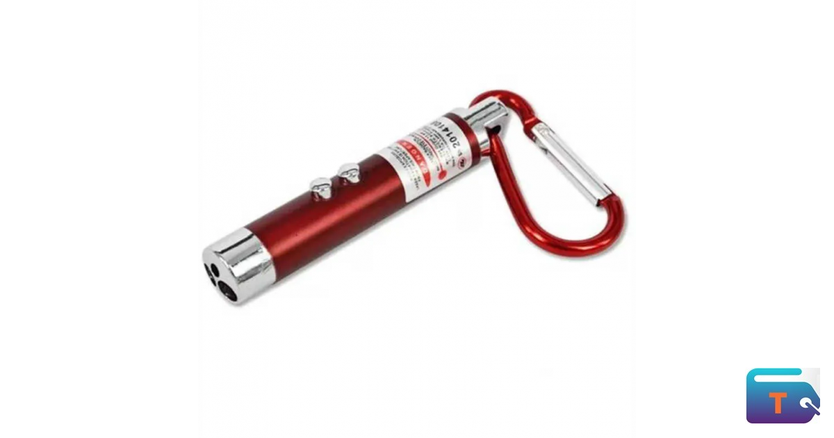 Compact 3-in-1 Laser Light Pointer Key Chain - Red | TAKEYT | Online ...