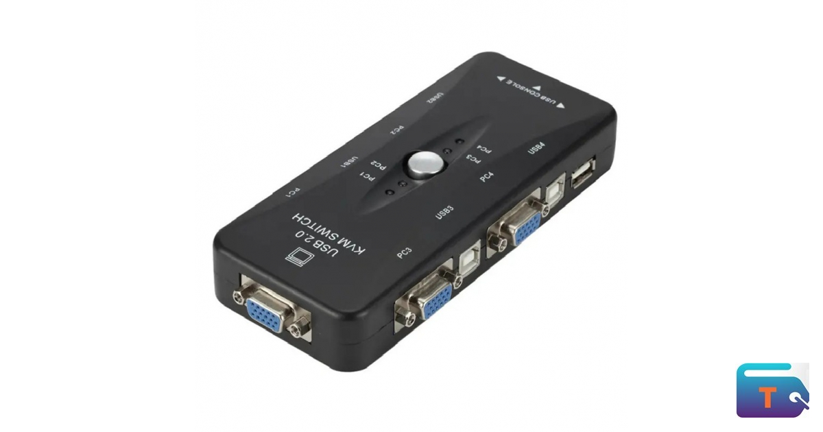 4 Port KVM Converter Switch Box Adapter | TAKEYT | Online Shopping