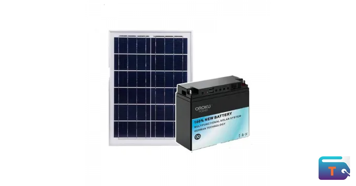 OROKU Solar Power System – Photovoltaic Panel & 100% New Battery with ...